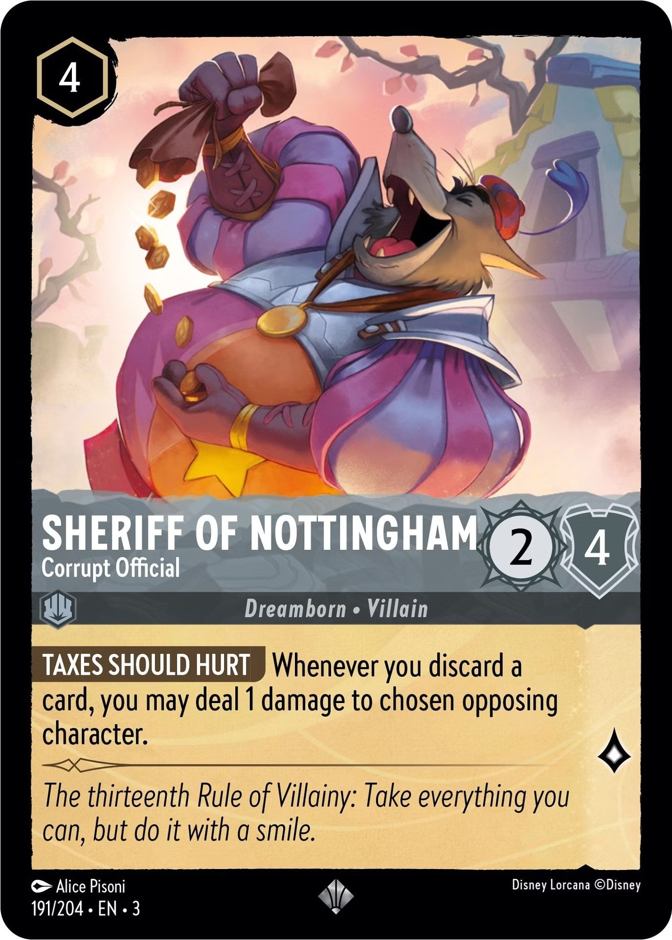 Sheriff of Nottingham - Corrupt Official (191/204) [Into the Inklands] - Trinity Hobby