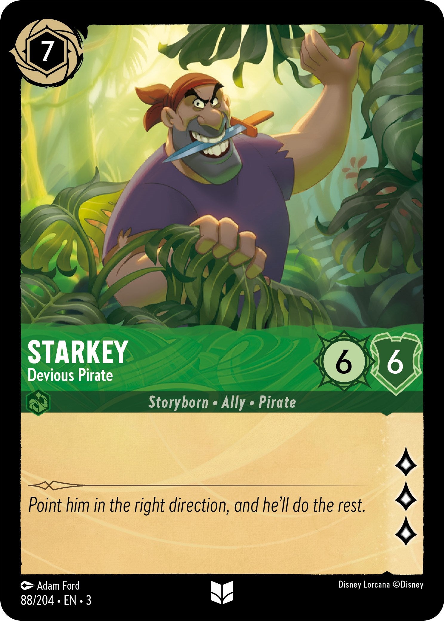 Starkey - Devious Pirate (88/204) [Into the Inklands] - Trinity Hobby
