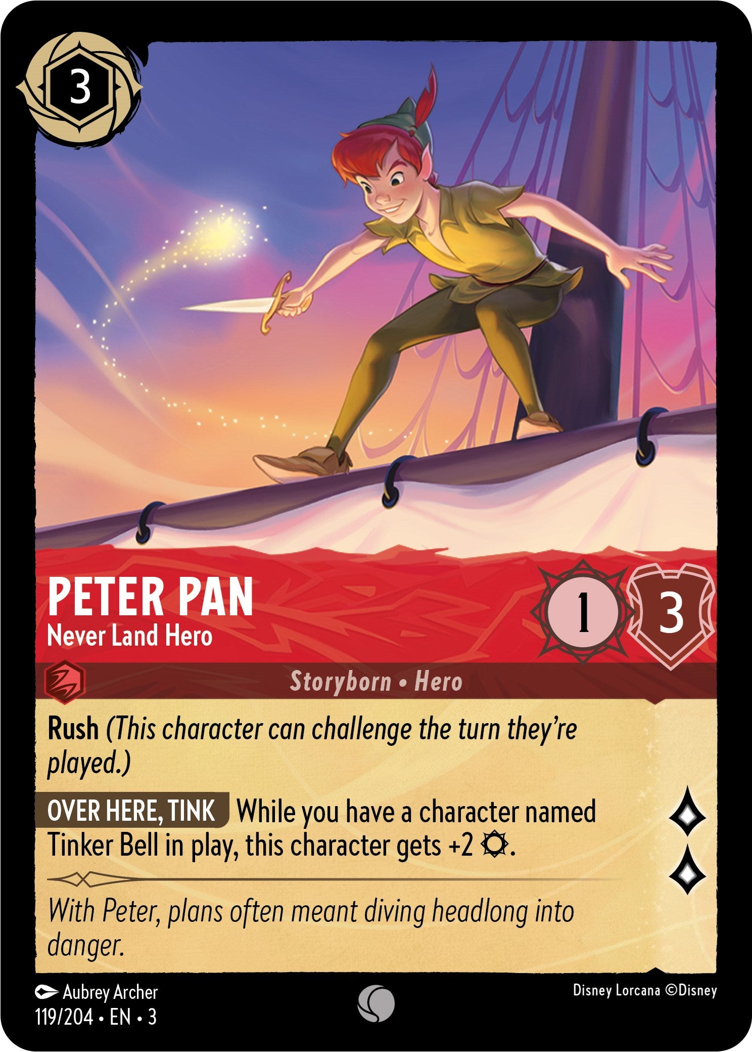 Peter Pan - Never Land Hero (119/204) [Into the Inklands] - Trinity Hobby