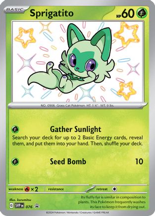 Sprigatito (076) [Scarlet & Violet: Black Star Promos] - Trinity Hobby