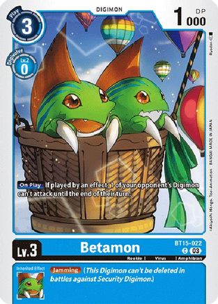 Betamon [BT15-022] [Exceed Apocalypse] - Trinity Hobby