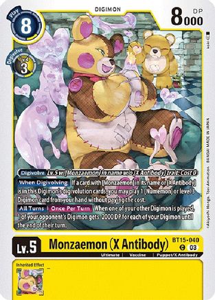 Monzaemon (X Antibody) [BT15-040] [Exceed Apocalypse] - Trinity Hobby
