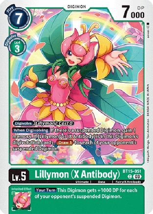 Lillymon (X Antibody) [BT15-051] [Exceed Apocalypse] - Trinity Hobby