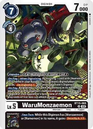 WaruMonzaemon (X Antibody) [BT15-065] [Exceed Apocalypse] - Trinity Hobby