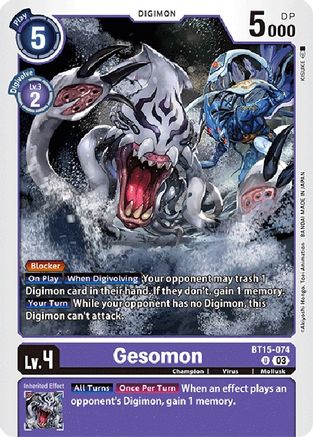 Gesomon [BT15-074] [Exceed Apocalypse] - Trinity Hobby