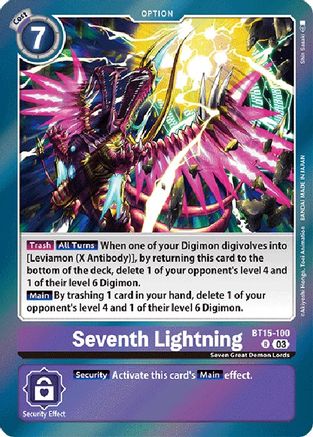 Seventh Lightning [BT15-100] [Exceed Apocalypse] - Trinity Hobby