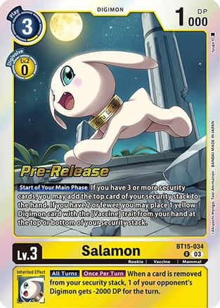 Salamon [BT15-034] [Exceed Apocalypse Pre-Release Cards] - Trinity Hobby