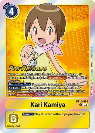Kari Kamiya [BT15-084] [Exceed Apocalypse Pre-Release Cards] - Trinity Hobby