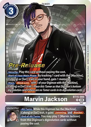 Marvin Jackson [BT15-086] [Exceed Apocalypse Pre-Release Cards] - Trinity Hobby