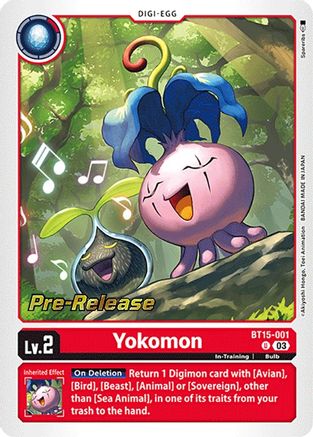Yokomon [BT15-001] [Exceed Apocalypse Pre-Release Cards] - Trinity Hobby