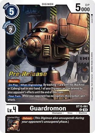 Guardromon [BT15-061] [Exceed Apocalypse Pre-Release Cards] - Trinity Hobby