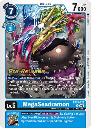 MegaSeadramon [BT15-029] [Exceed Apocalypse Pre-Release Cards] - Trinity Hobby