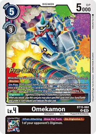 Omekamon [BT15-060] [Exceed Apocalypse Pre-Release Cards] - Trinity Hobby
