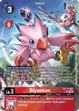Biyomon [BT15-007] (Alternate Art) [Exceed Apocalypse] - Trinity Hobby