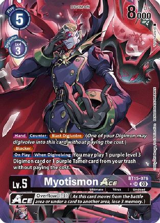 Myotismon Ace [BT15-076] (Alternate Art) [Exceed Apocalypse] - Trinity Hobby