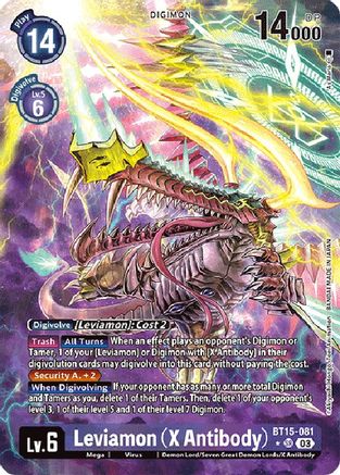 Leviamon (X Antibody) [BT15-081] (Alternate Art) [Exceed Apocalypse] - Trinity Hobby