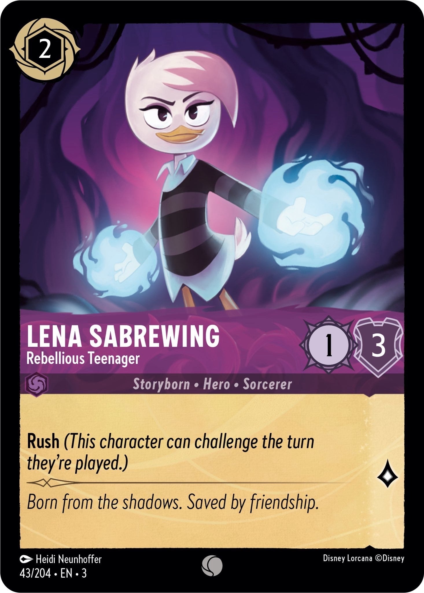 Lena Sabrewing - Rebellious Teenager (43/204) [Into the Inklands] - Trinity Hobby