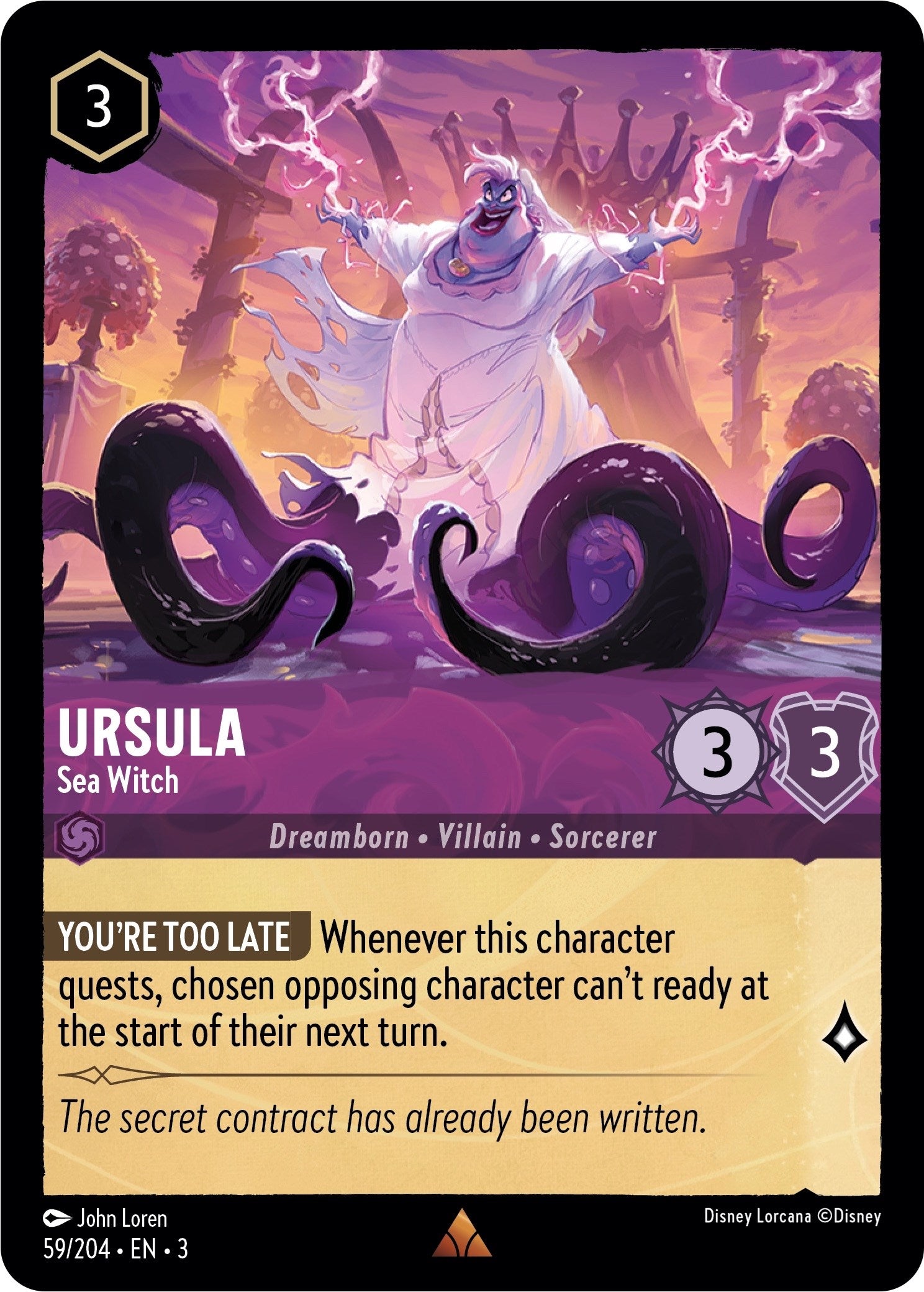 Ursula - Sea Witch (59/204) [Into the Inklands] - Trinity Hobby