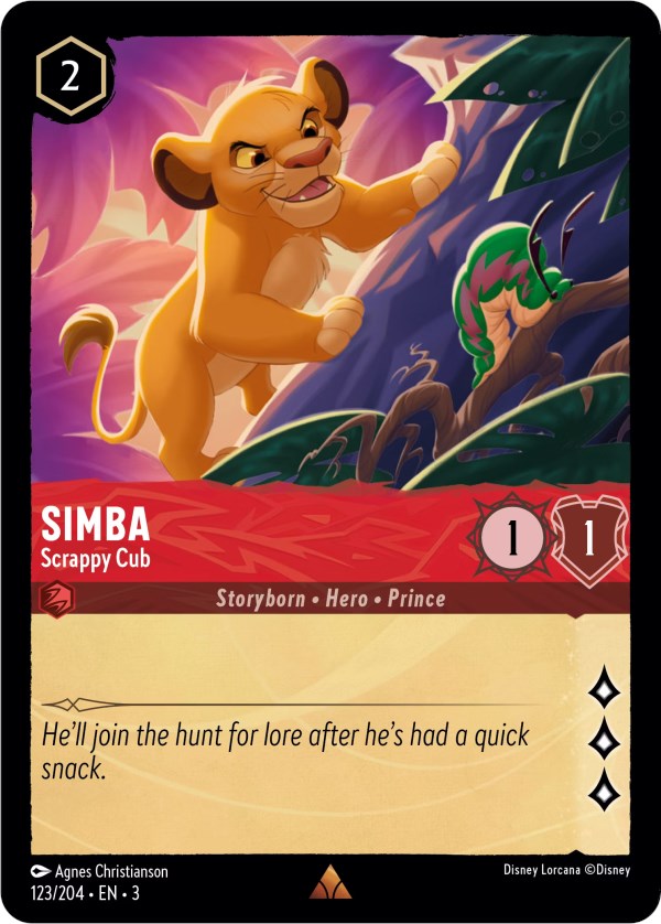 Simba - Scrappy Cub (123/204) [Into the Inklands] - Trinity Hobby