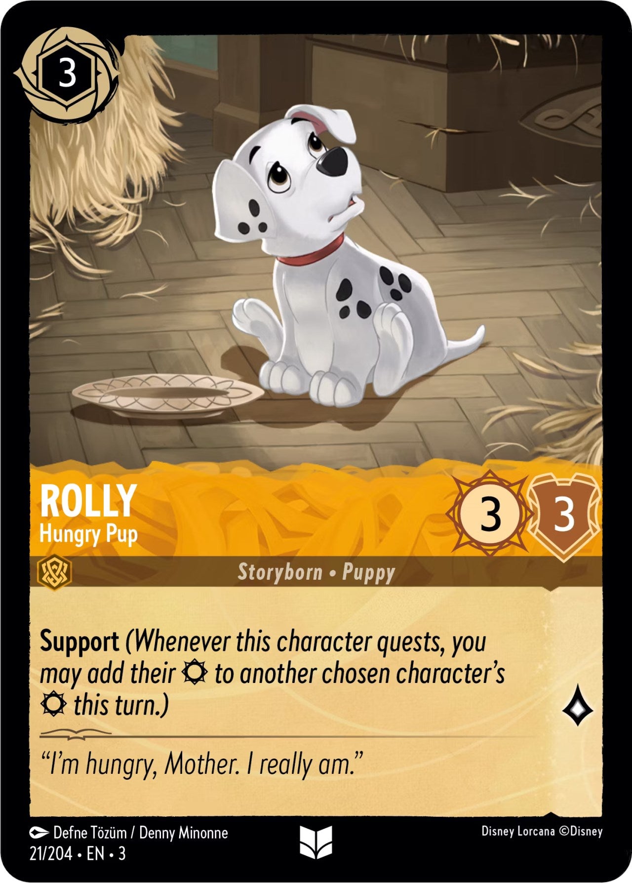 Rolly - Hungry Pup (21/204) [Into the Inklands] - Trinity Hobby