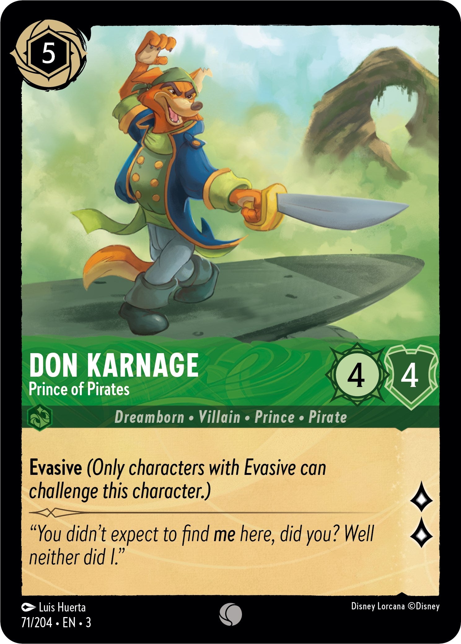 Don Karnage - Prince of Pirates (71/204) [Into the Inklands] - Trinity Hobby