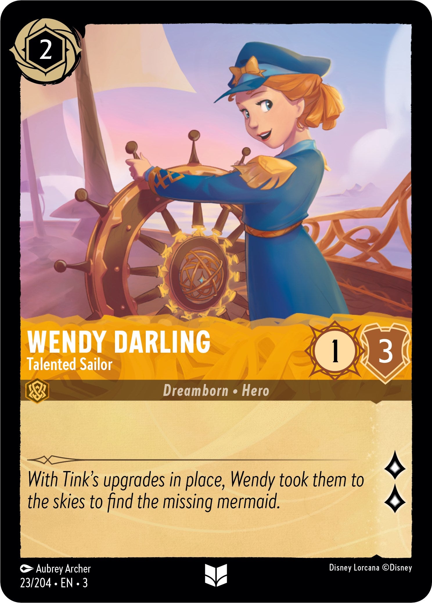 Wendy Darling - Talented Sailor (23/204) [Into the Inklands] - Trinity Hobby