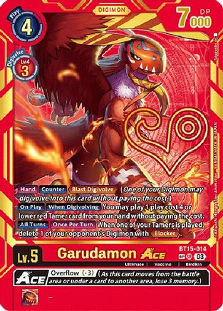 Garudamon Ace (Special Rare) [BT15-014] [Exceed Apocalypse] - Trinity Hobby