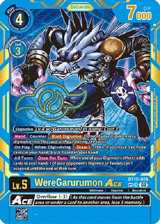 WereGarurumon Ace (Special Rare) [BT15-026] [Exceed Apocalypse] - Trinity Hobby