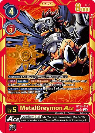 MetalGreymon Ace [BT14-014] [Exceed Apocalypse] - Trinity Hobby