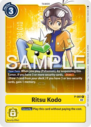Ritsu Kodo [P-087] (Exceed Apocalypse Pre-Release) [Promotional Cards] - Trinity Hobby