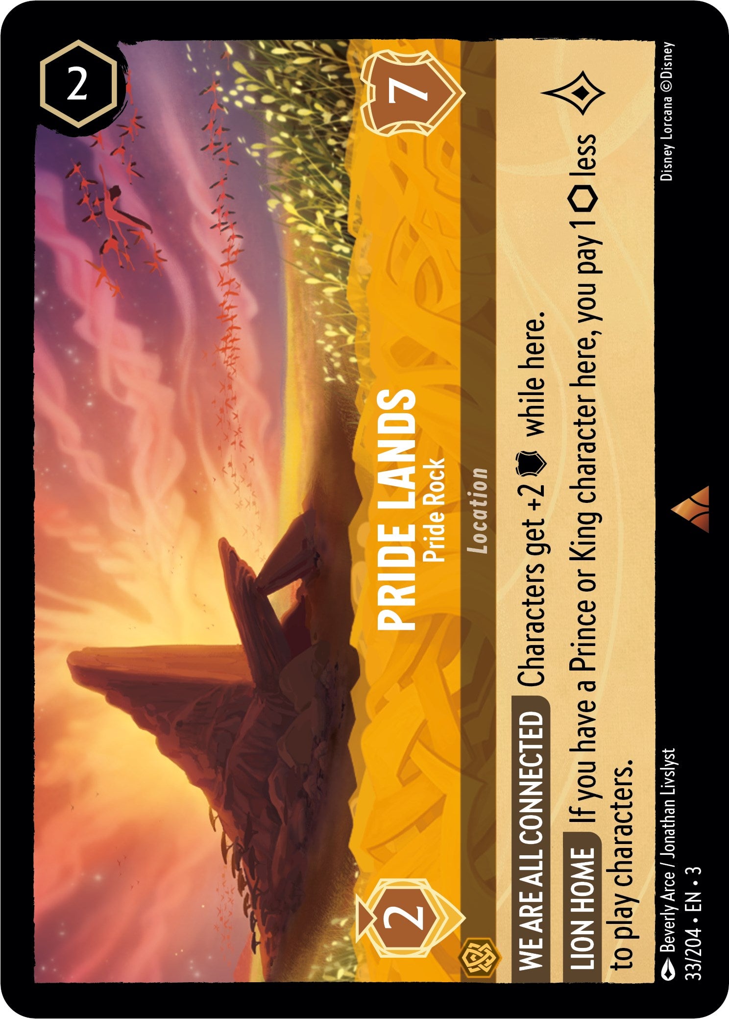 Pride Lands - Pride Rock (33/204) [Into the Inklands] - Trinity Hobby
