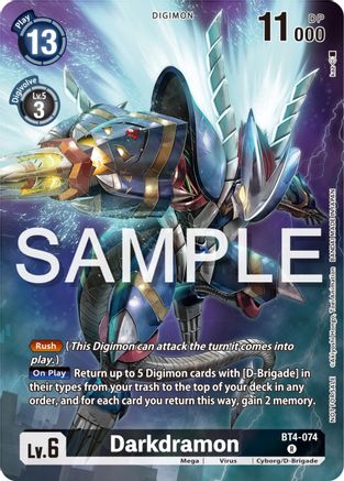 Darkdramon [BT4-074] (Official Tournament Pack Vol.12) [Great Legend Promos] - Trinity Hobby