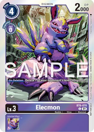 Elecmon [BT6-070] (Official Tournament Pack Vol.12) [Double Diamond Promos] - Trinity Hobby