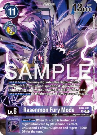Rasenmon Fury Mode [BT8-081] (Official Tournament Pack Vol.12) [New Awakening Promos] - Trinity Hobby