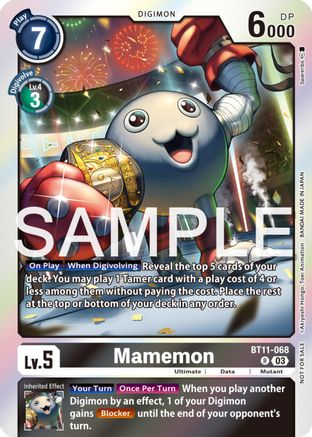 Mamemon [BT11-068] (Official Tournament Pack Vol.12) [Dimensional Phase Promos] - Trinity Hobby