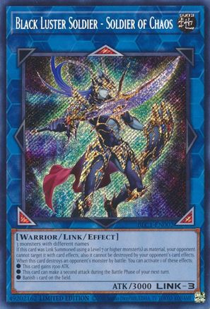 Black Luster Soldier - Soldier of Chaos [BLC1-EN002] Secret Rare - Trinity Hobby