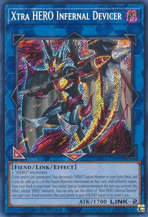 Xtra HERO Infernal Devicer [BLC1-EN009] Secret Rare - Trinity Hobby