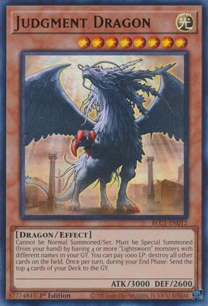 Judgment Dragon [BLC1-EN012] Ultra Rare - Trinity Hobby