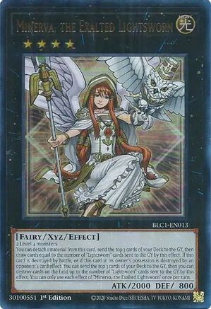 Minerva, the Exalted Lightsworn [BLC1-EN013] Ultra Rare - Trinity Hobby