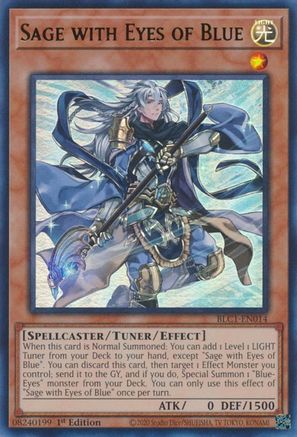 Sage with Eyes of Blue [BLC1-EN014] Ultra Rare - Trinity Hobby