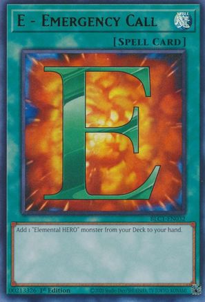 E - Emergency Call [BLC1-EN032] Ultra Rare - Trinity Hobby