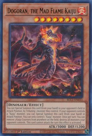 Dogoran, the Mad Flame Kaiju [BLC1-EN033] Ultra Rare - Trinity Hobby
