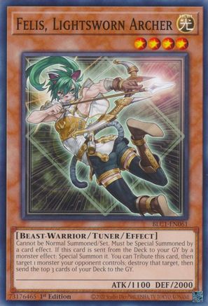 Felis, Lightsworn Archer [BLC1-EN061] Common - Trinity Hobby