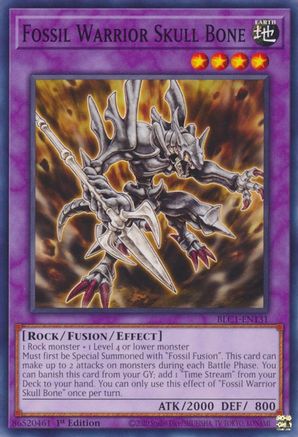 Fossil Warrior Skull Bone [BLC1-EN131] Common - Trinity Hobby