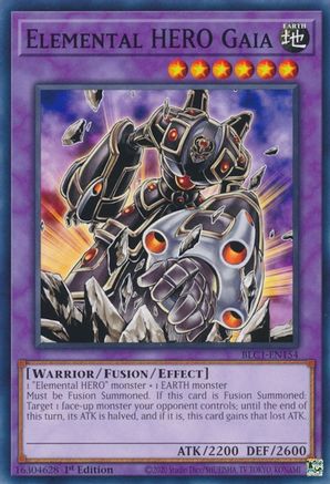 Elemental HERO Gaia [BLC1-EN154] Common - Trinity Hobby