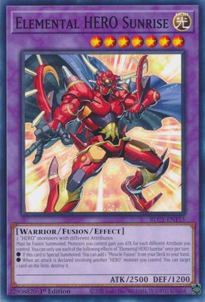 Elemental HERO Sunrise [BLC1-EN155] Common - Trinity Hobby