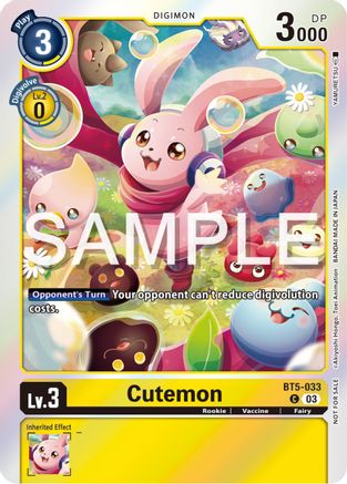Cutemon [BT5-033] (Winner Pack -Exceed Apocalypse-) [Battle of Omni Promos] - Trinity Hobby