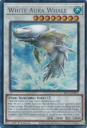 White Aura Whale (Silver) [BLC1-EN011] Ultra Rare - Trinity Hobby