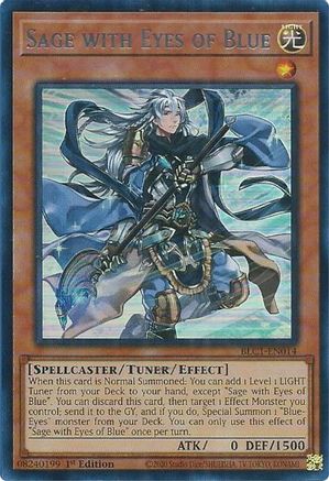 Sage with Eyes of Blue (Silver) [BLC1-EN014] Ultra Rare - Trinity Hobby