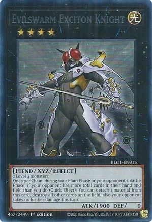 Evilswarm Exciton Knight (Silver) [BLC1-EN015] Ultra Rare - Trinity Hobby